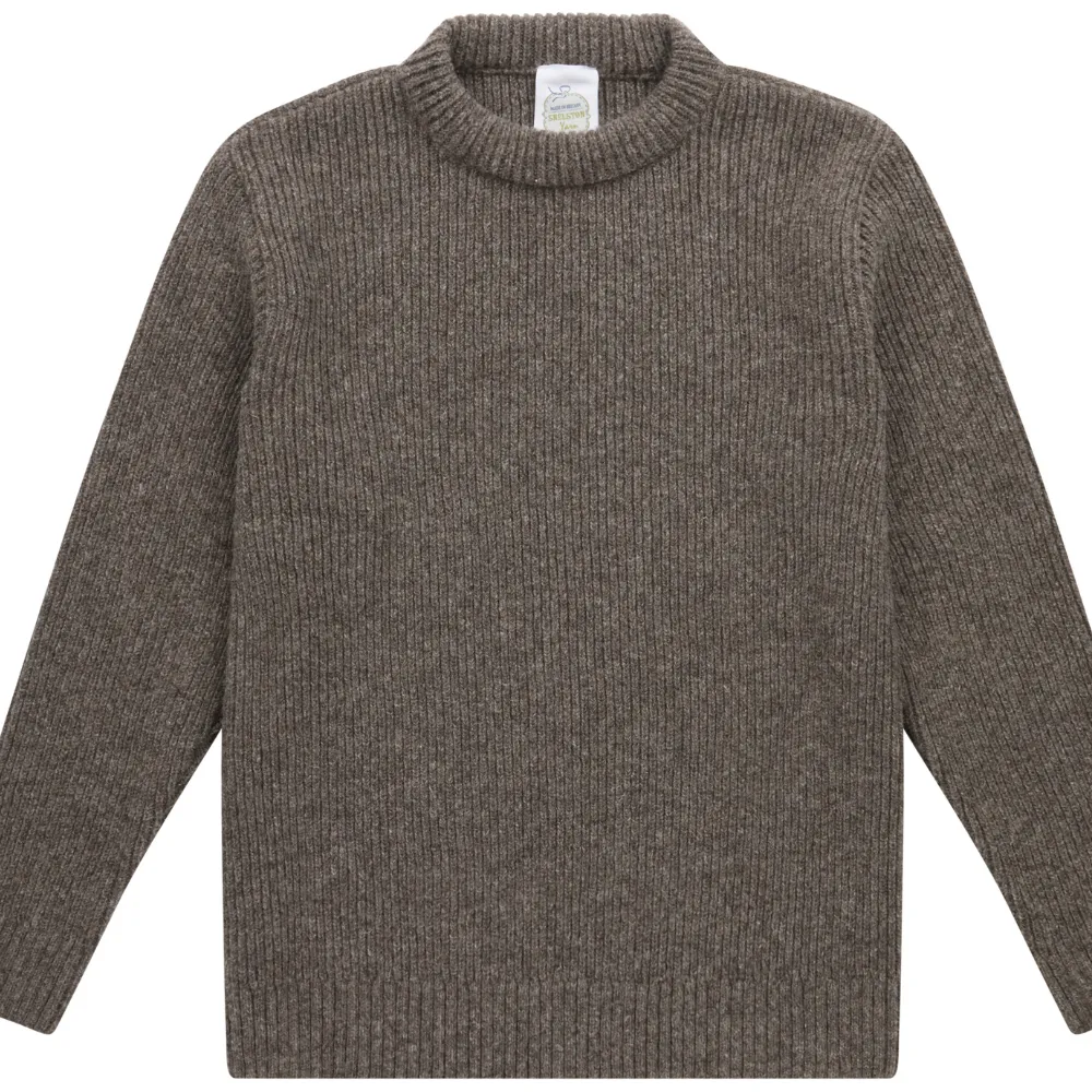 100% British wool round neck jumpers