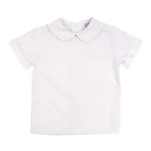 112-PSB-B, Boys short sleeve piped shirt