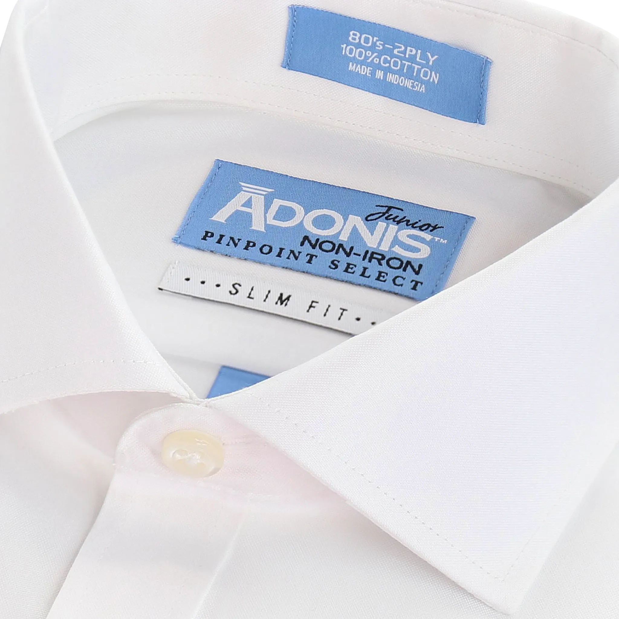 Adonis Boys French Cuff Non-Iron Slim Fit Cotton Pinpoint Dress Shirt_ BCFTS 14