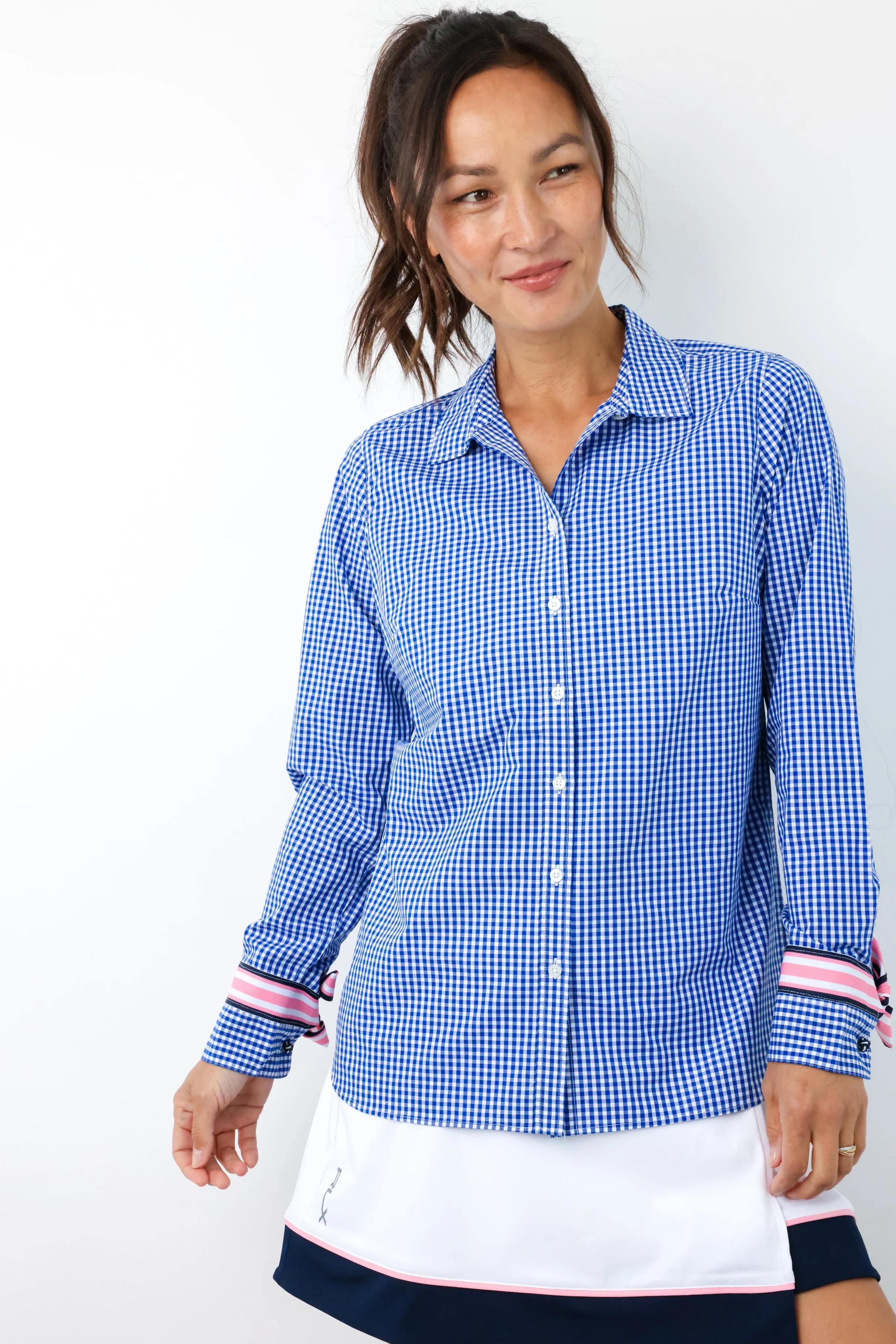 Audrey Ribbon French Cuff Shirt