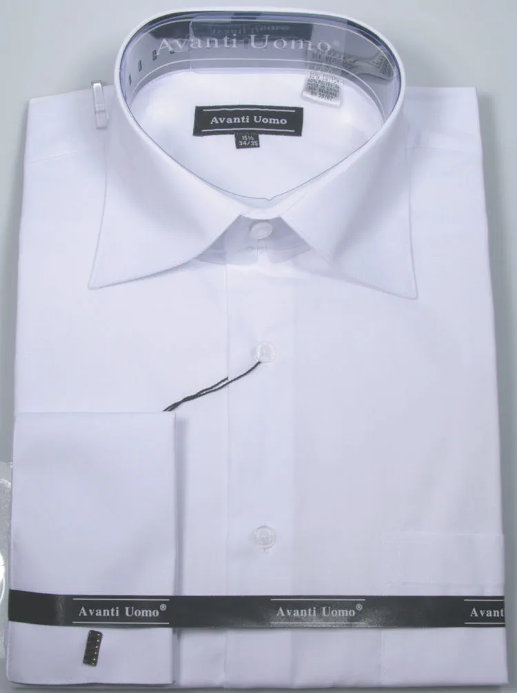 Avanti Uomo French Cuff Dress Shirt DS3816 White