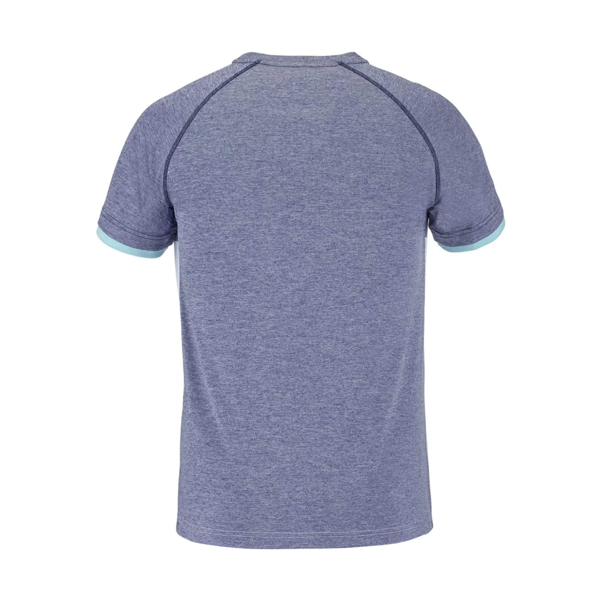 Babolat Boy's Play Crew Neck Tee [White/Heather Blue]