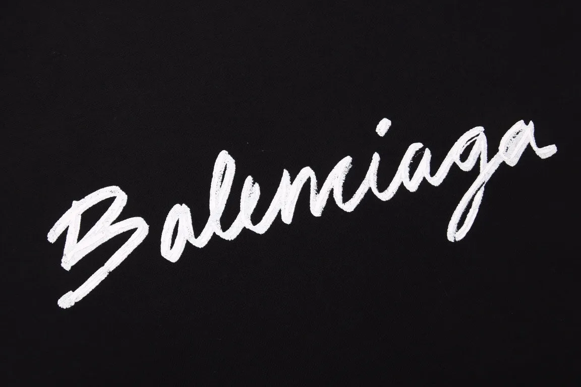 Balenciaga T-shirt with Script Logo (Black)