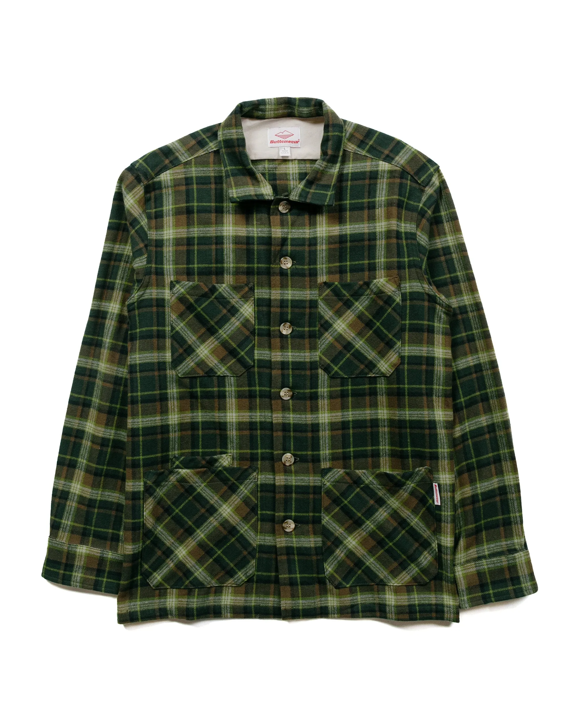 Battenwear Five Pocket Canyon Shirt Forest Plaid