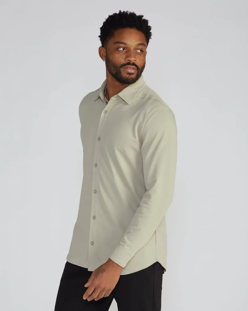 Bayside Oxford Long Sleeve Button Down