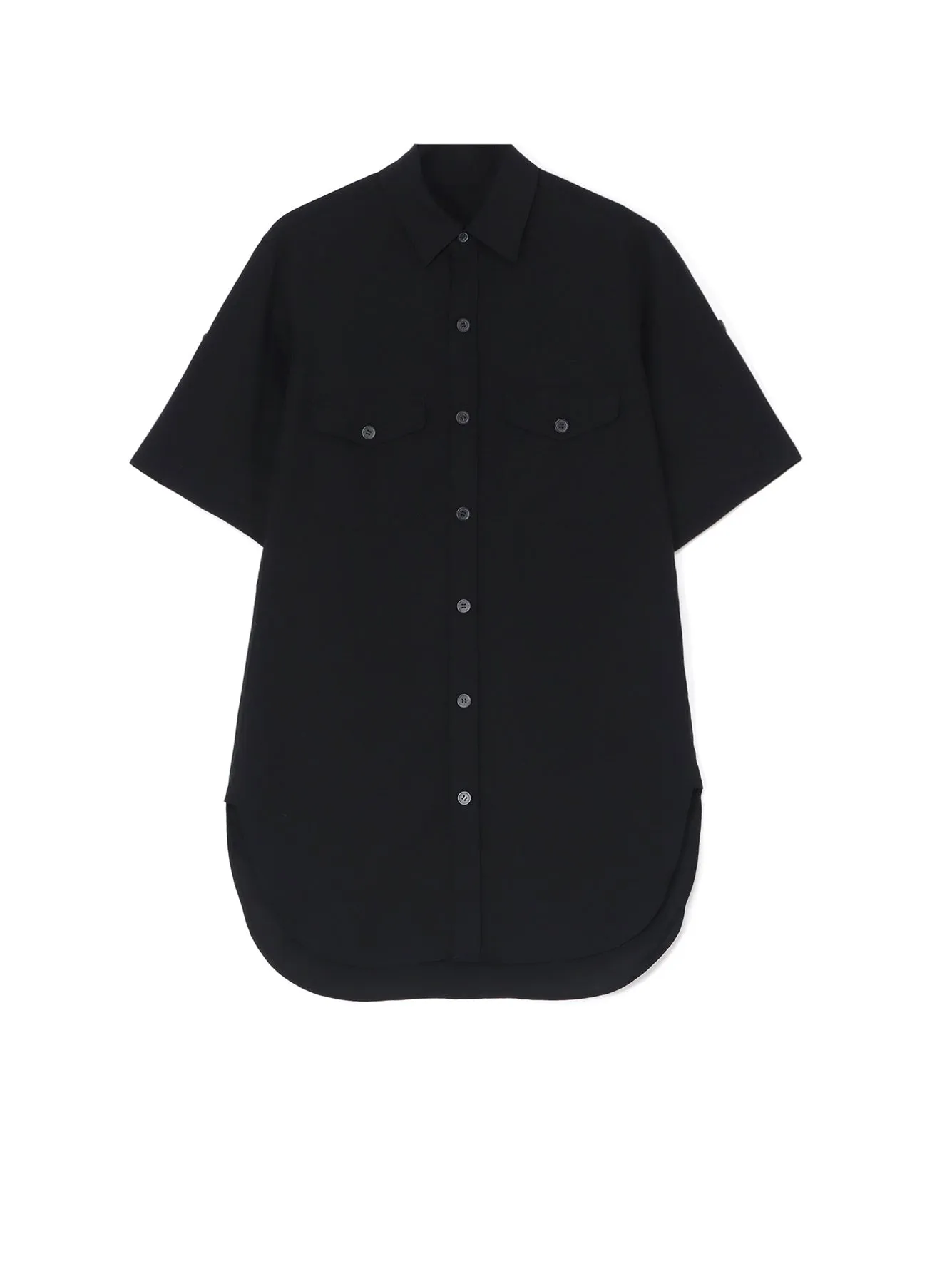 BLACK TENCEL POPLIN SAFARI SHIRT