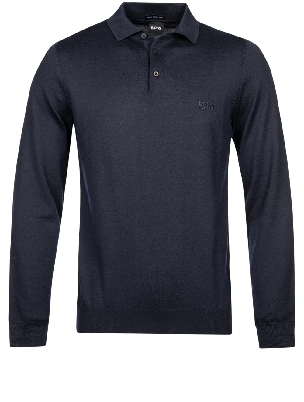 Bono Longsleeve Knitted Polo Navy