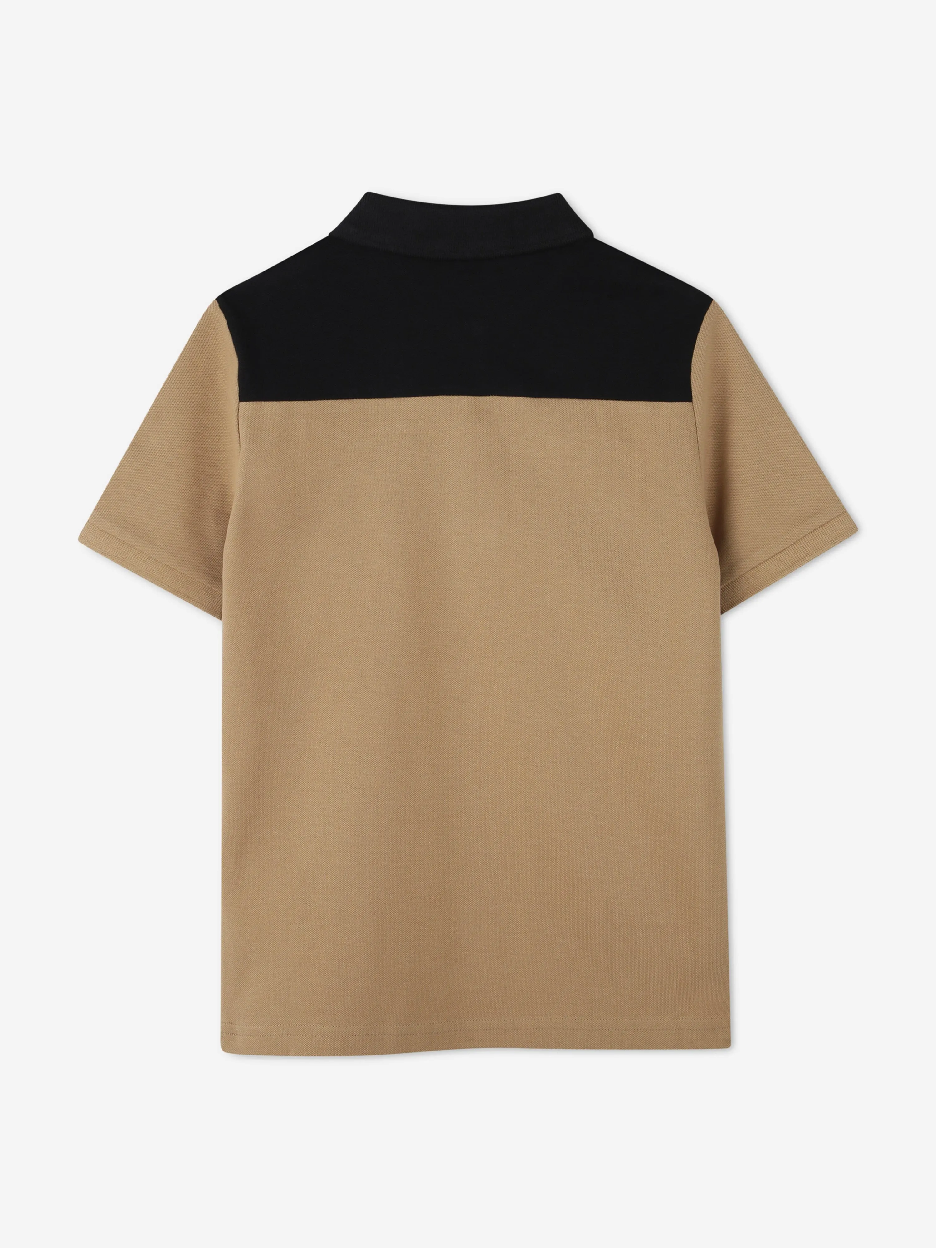 BOSS Boys Colourblock Polo Shirt in Brown