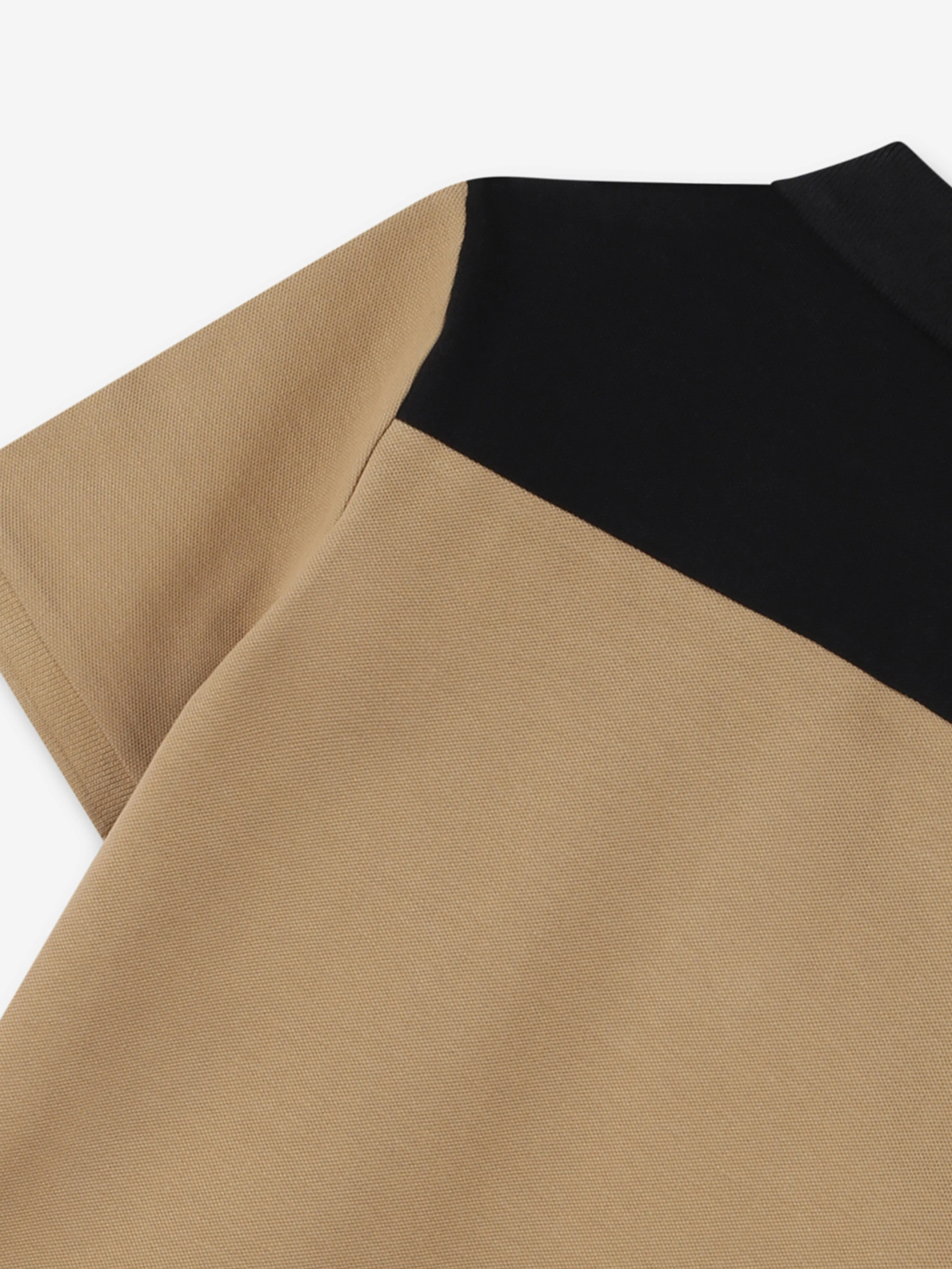 BOSS Boys Colourblock Polo Shirt in Brown