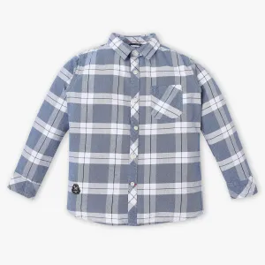 Boys Soft Washed Yarn Dyed Checkered Cruiser Shirt