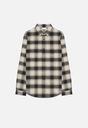 Brushed Flannel Button Up / Bone