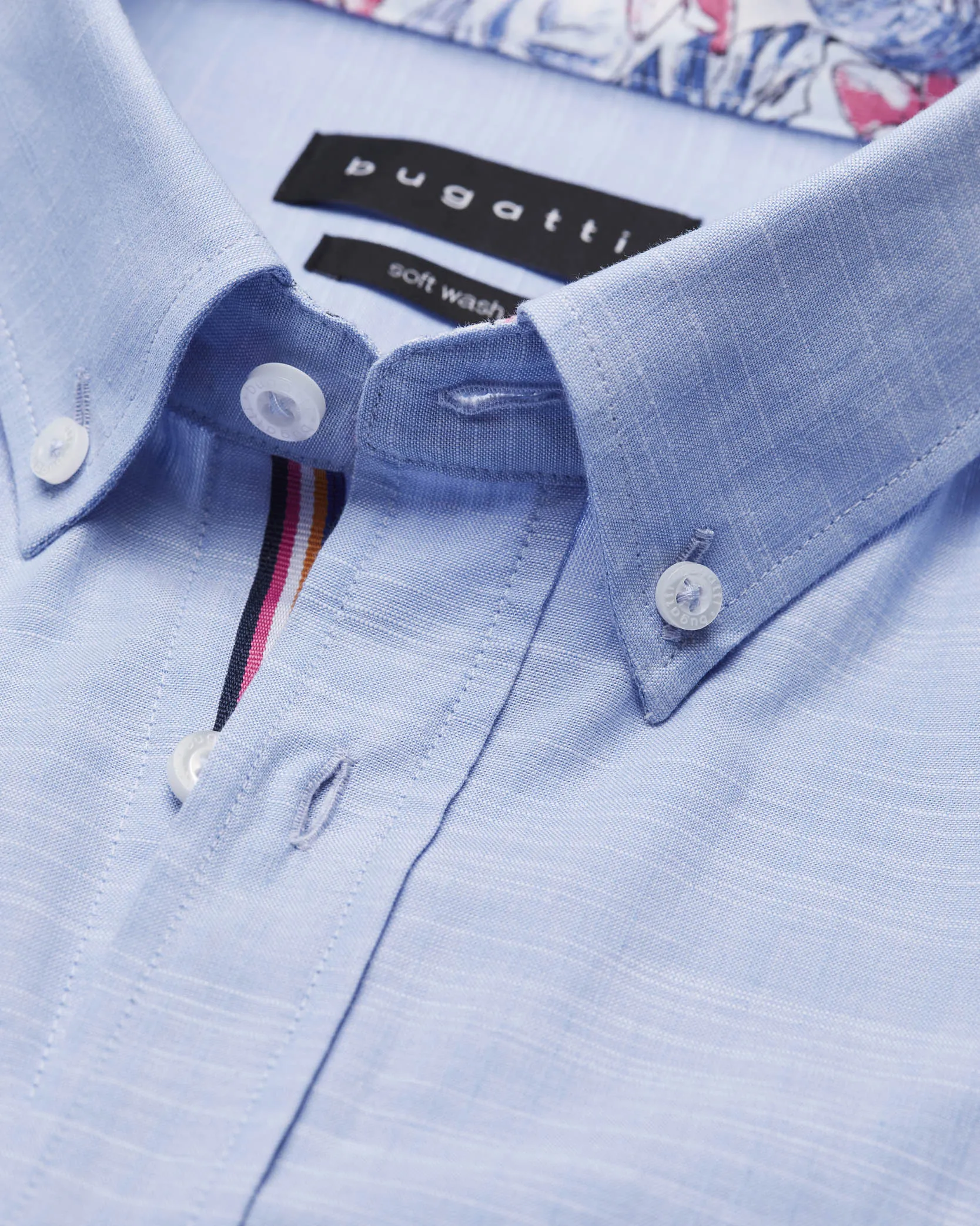 Bugatti Short Sleeve Casual Shirt - Blue