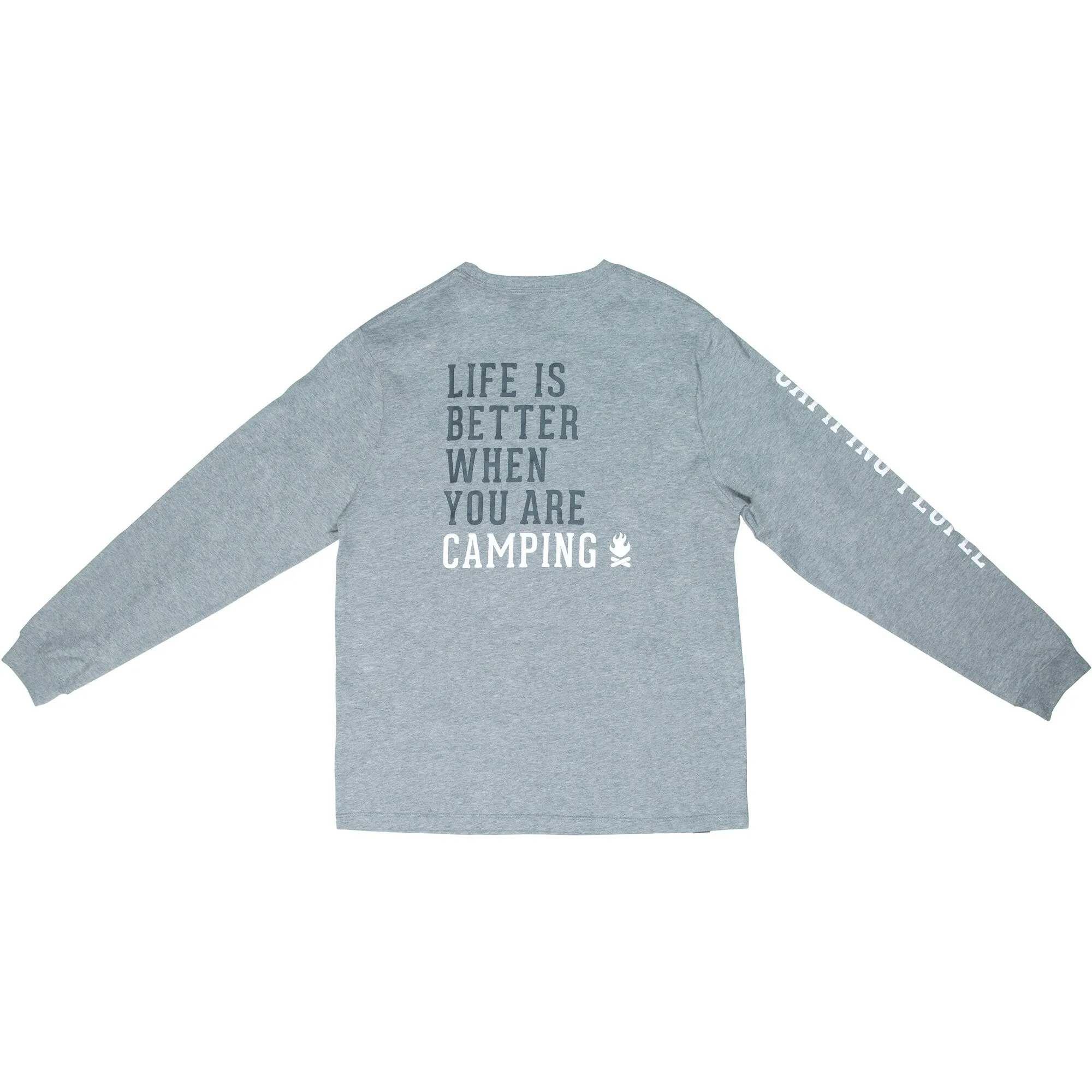 Camping People Heather Gray Unisex Long Sleeve T-Shirt