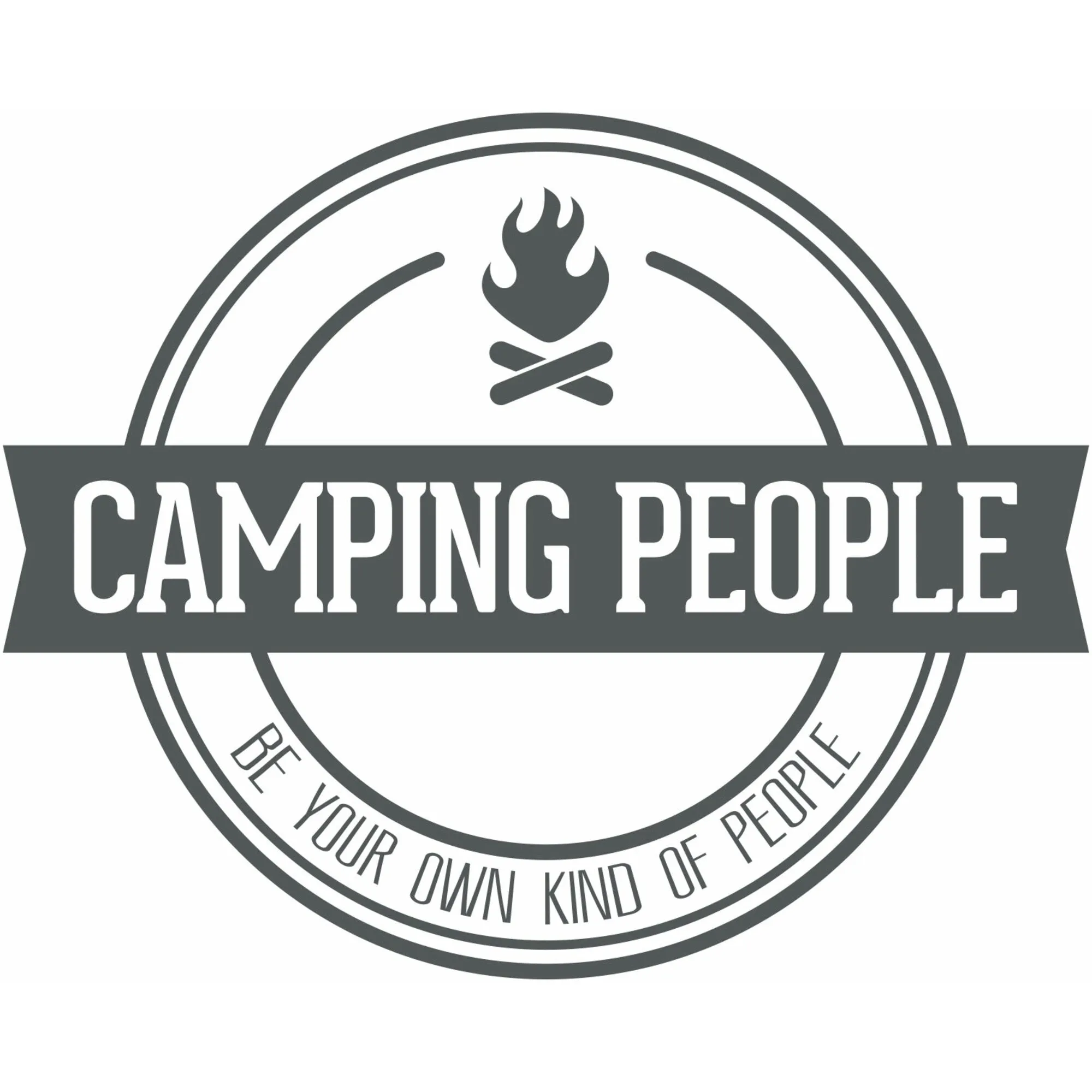 Camping People White Unisex T-Shirt