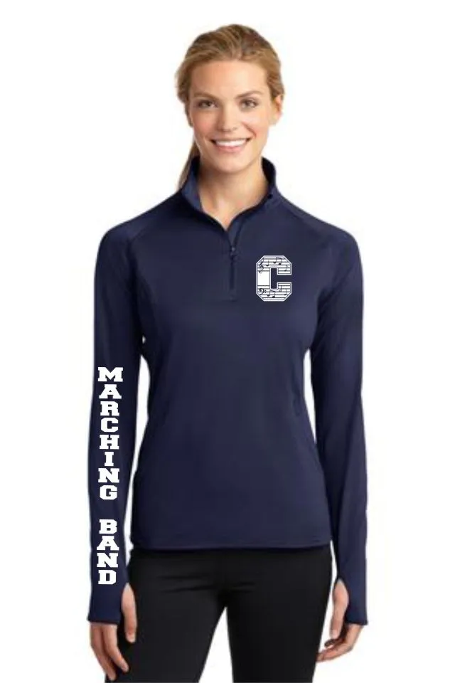 Chap Band Ladies Sport Wick 1/2 Zip Pullover