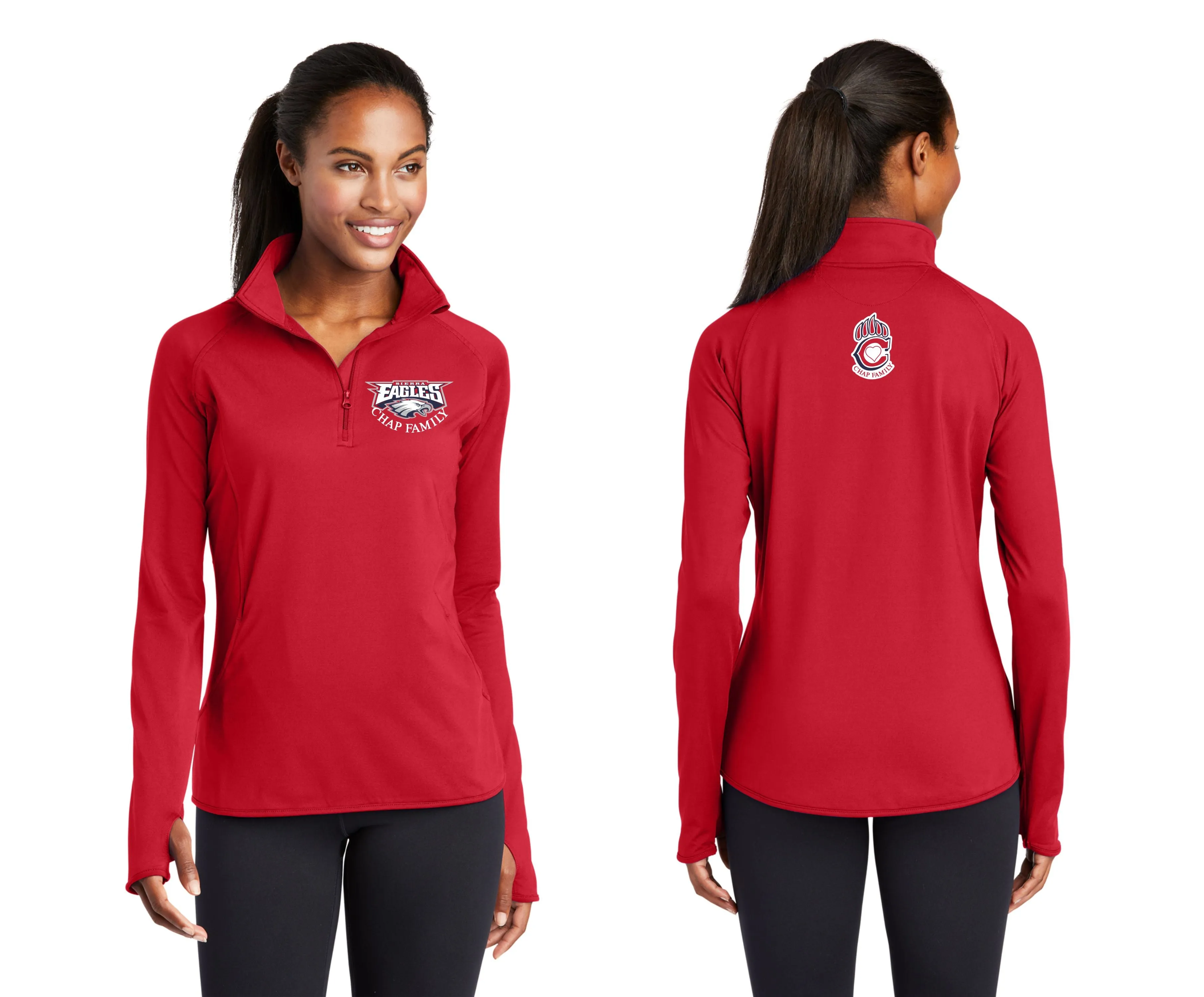 Chap Family Sierra Staff Sport Wick 1/2 Zip Pullover