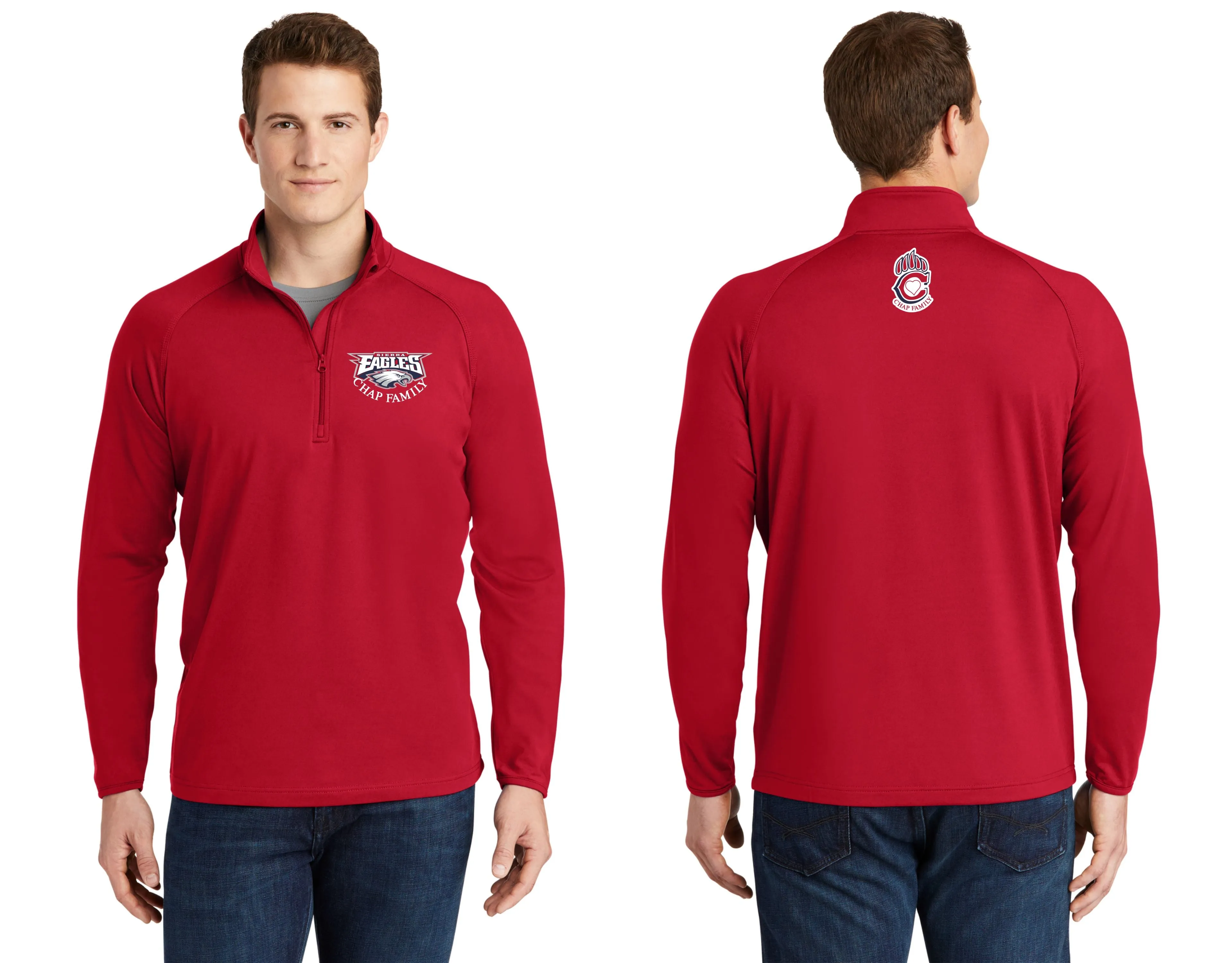 Chap Family Sierra Staff Sport Wick 1/2 Zip Pullover