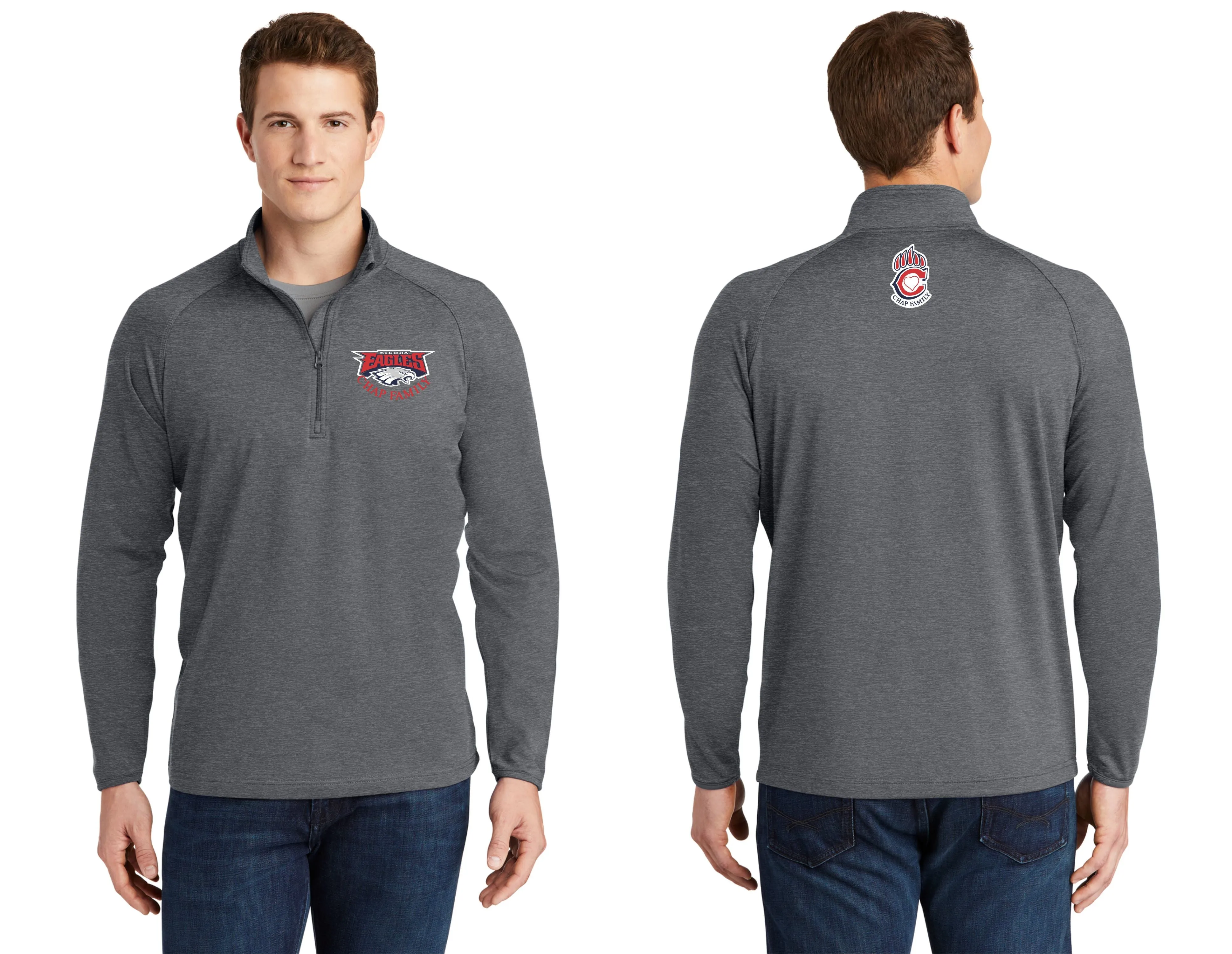 Chap Family Sierra Staff Sport Wick 1/2 Zip Pullover