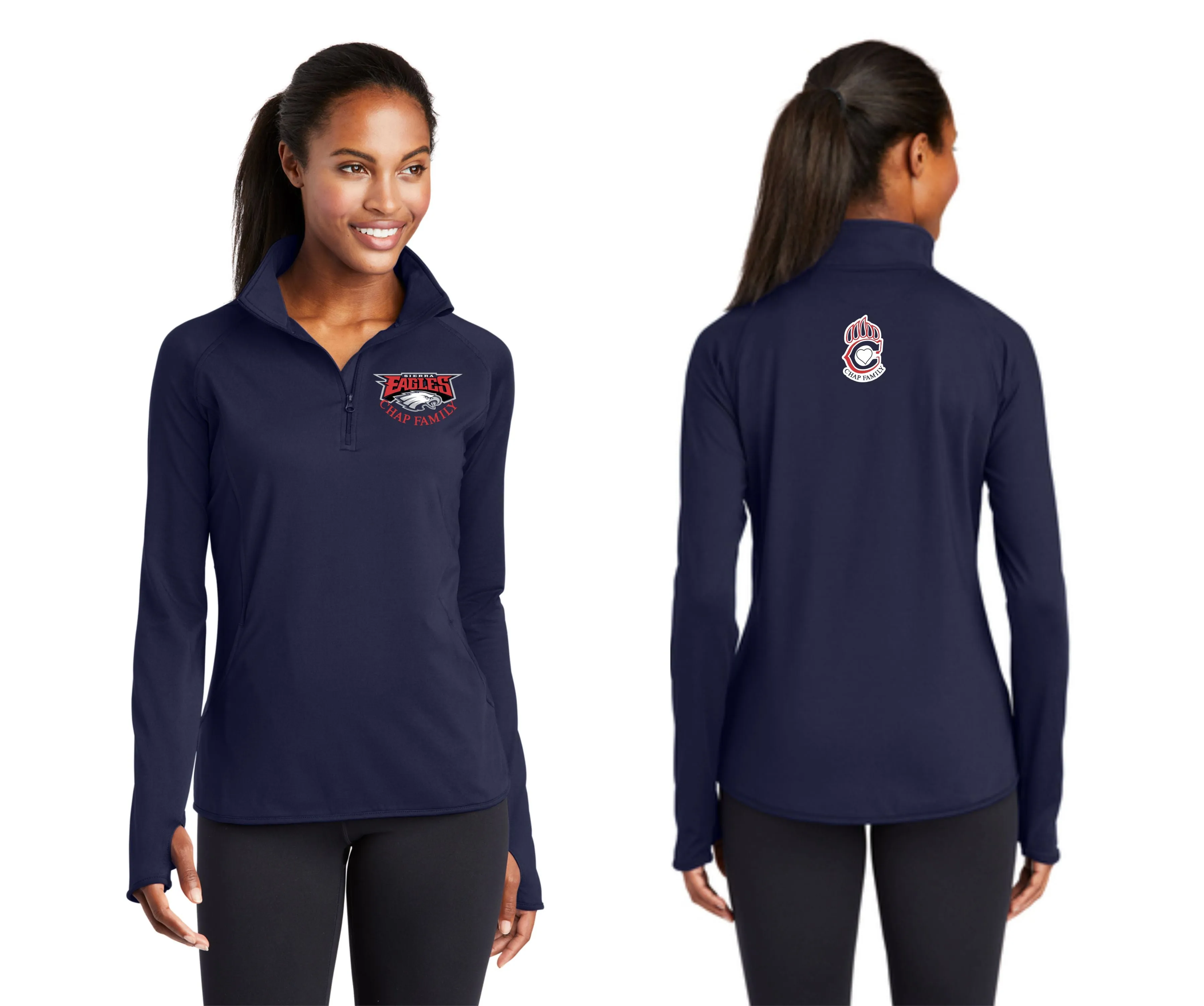 Chap Family Sierra Staff Sport Wick 1/2 Zip Pullover