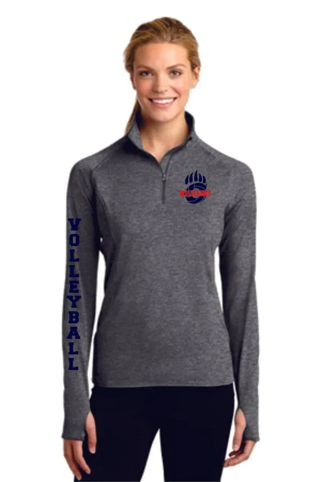 Chap Volleyball Ladies Sport Wick 1/2 Zip Pullover