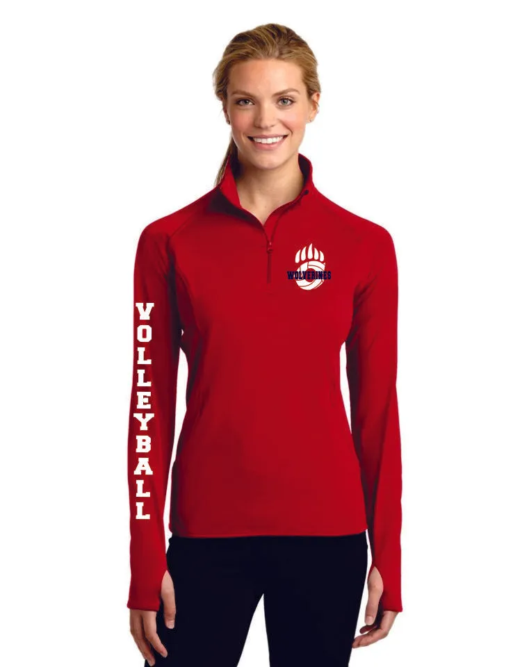 Chap Volleyball Ladies Sport Wick 1/2 Zip Pullover