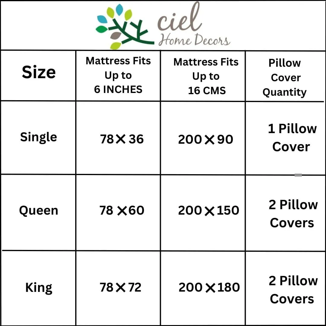 Ciel Home Wrinkle and Iron Free Cotton Rich Jersey (Soft T-Shirt Fabric) - Fitted Bed Sheet Set with 2 Pillow Covers - Fits Up to 6" Mattress- (78" X 60" Queen, Dark Coffee Heather)