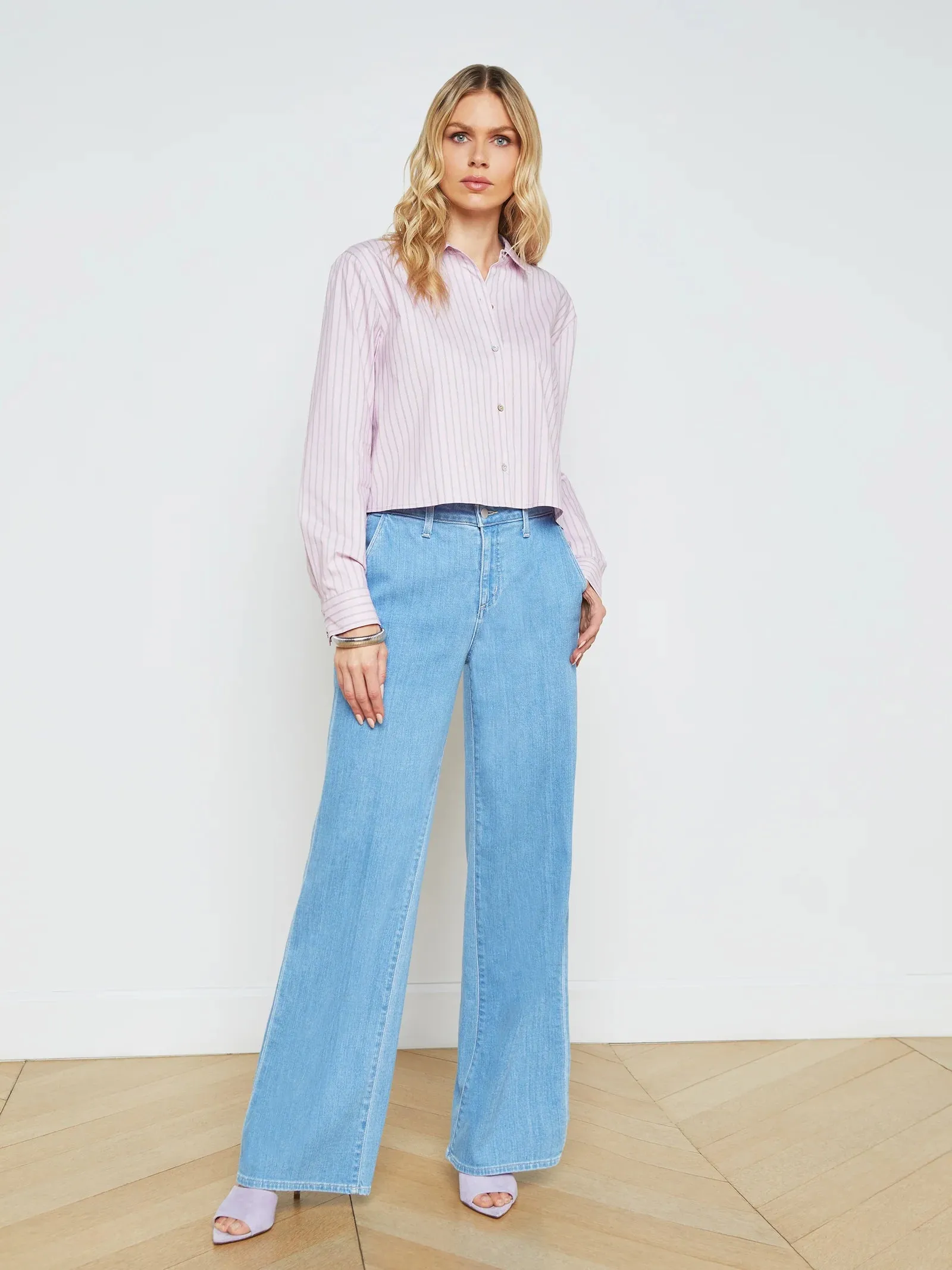 Cosette Crop Hi Low Shirt