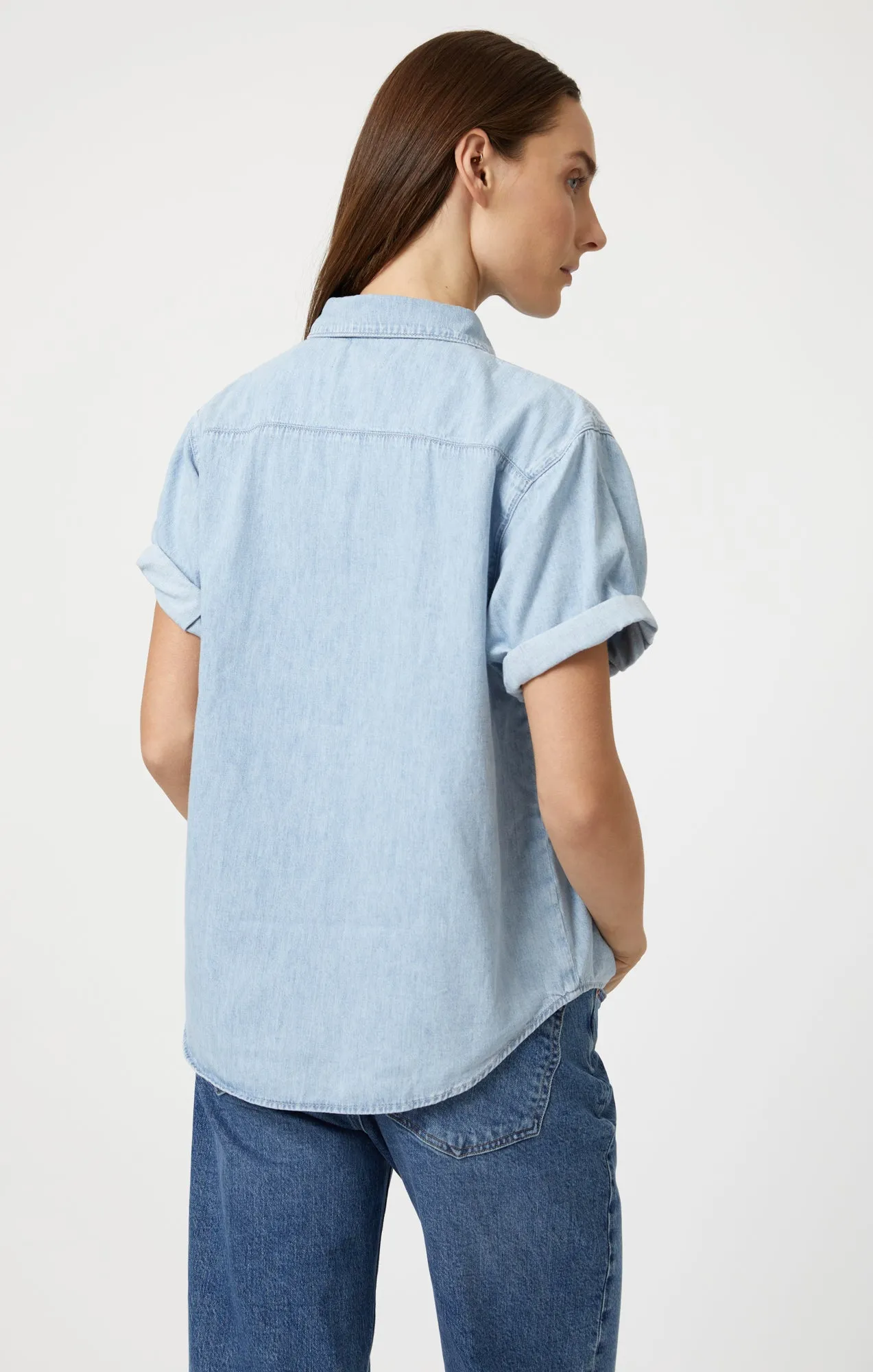 DEVA SHIRT IN BLEACH DENIM