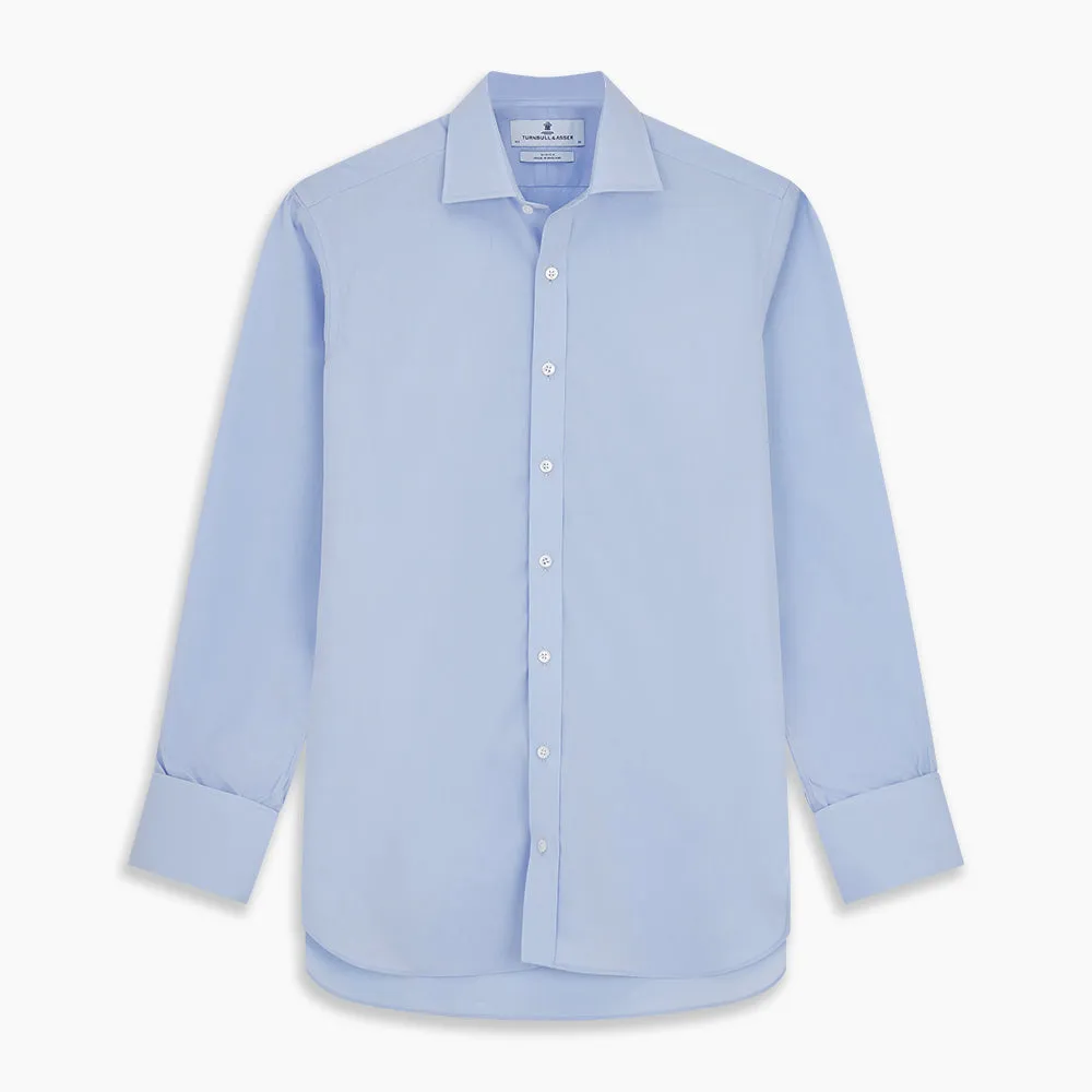 DR. NO Pale Blue West Indian Sea Island Cotton Shirt with DR. NO Collar and Cuff As Seen on James Bond