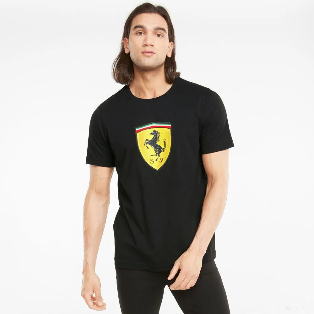 Ferrari T-shirt, Puma Race Big Shield, Black, 2021