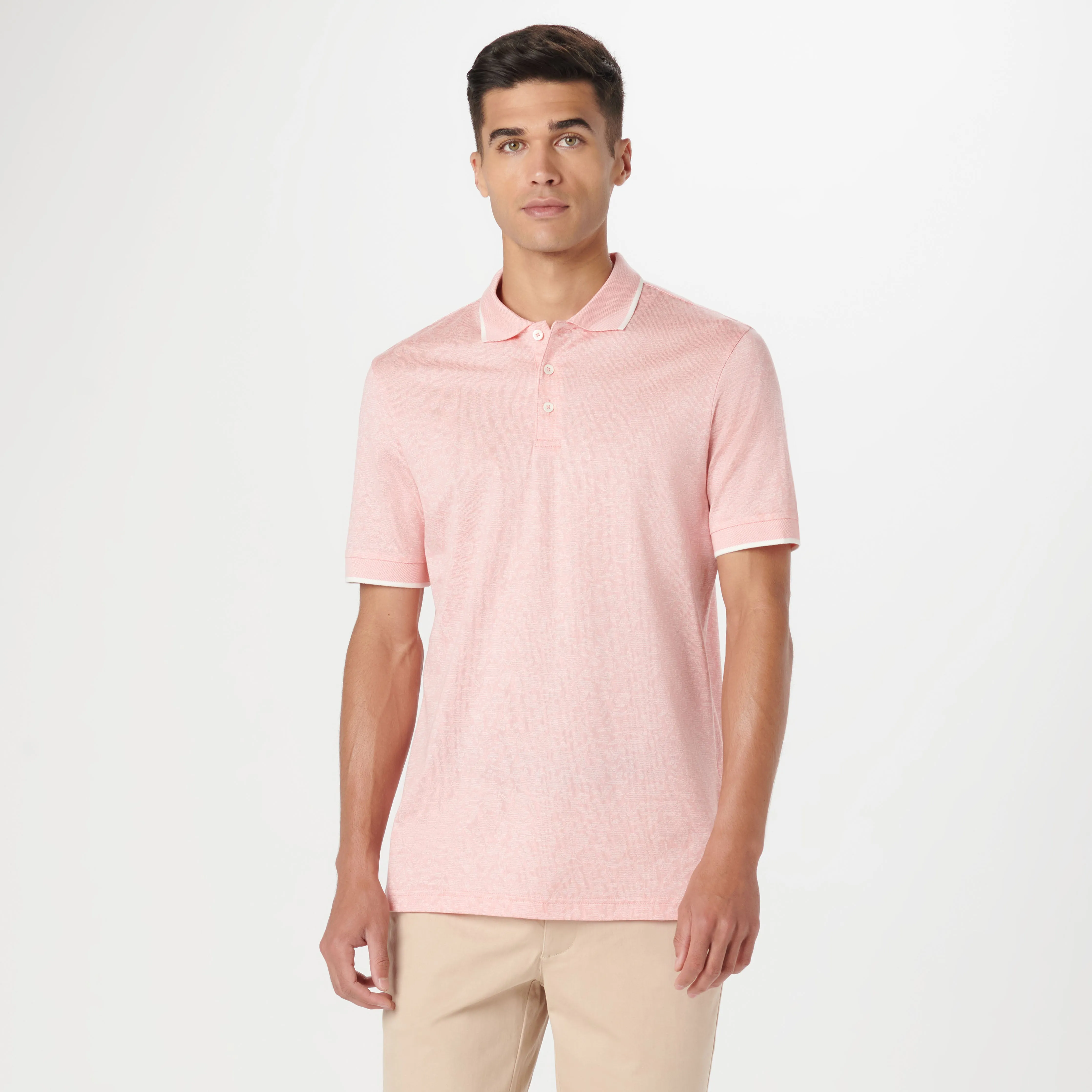 Floral Jacquard Polo