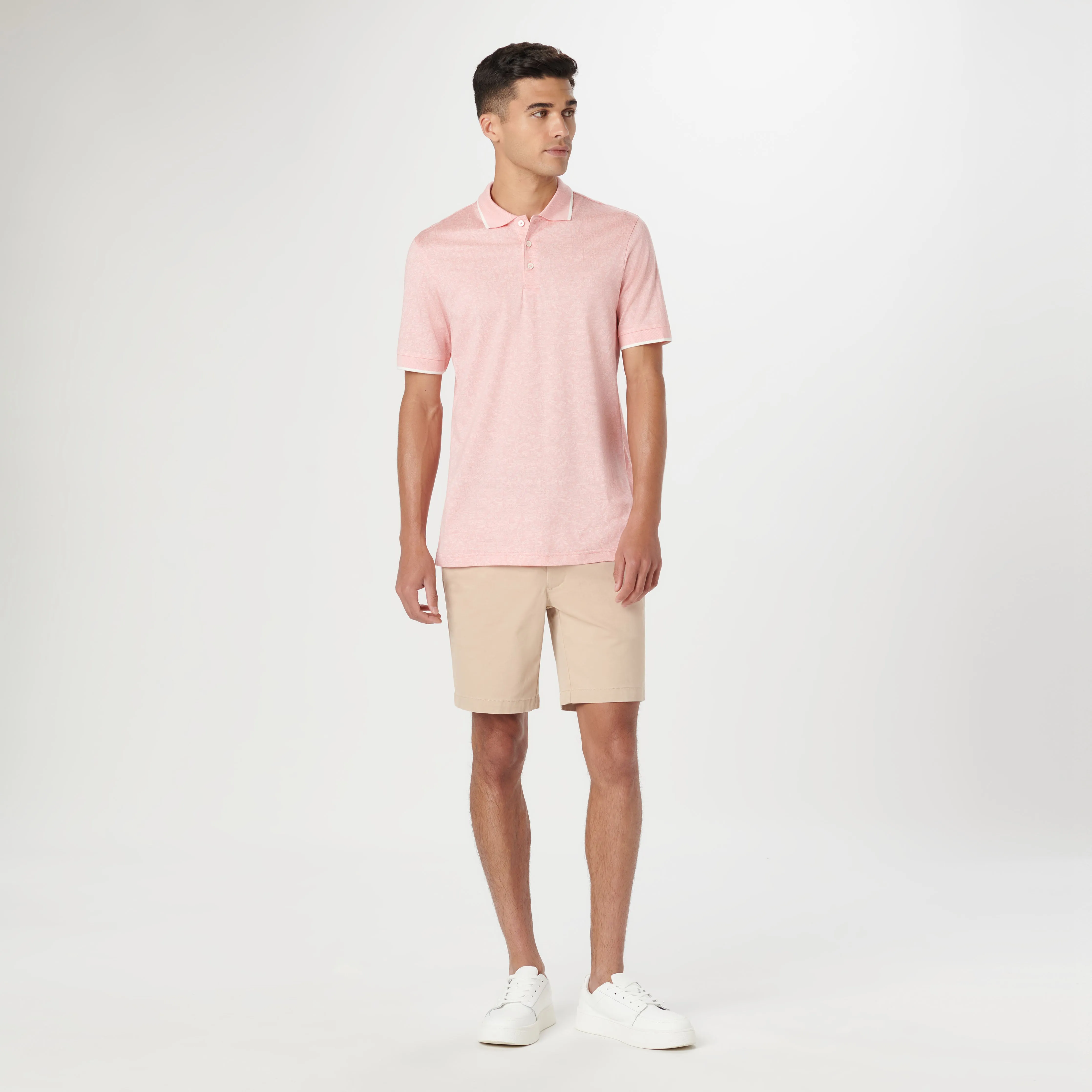 Floral Jacquard Polo