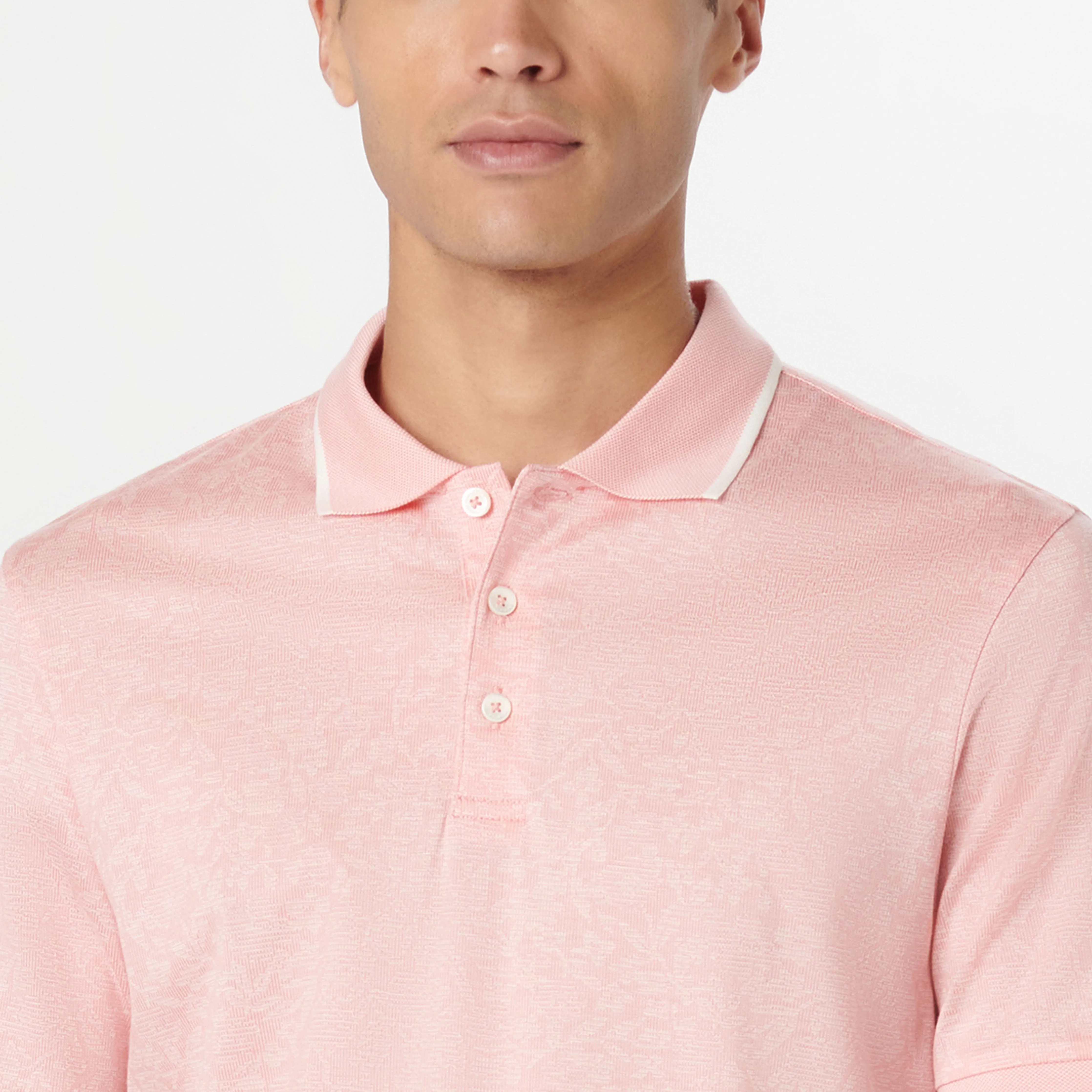 Floral Jacquard Polo