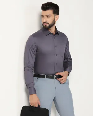 Formal Dark Purple Solid Shirt - Rolf