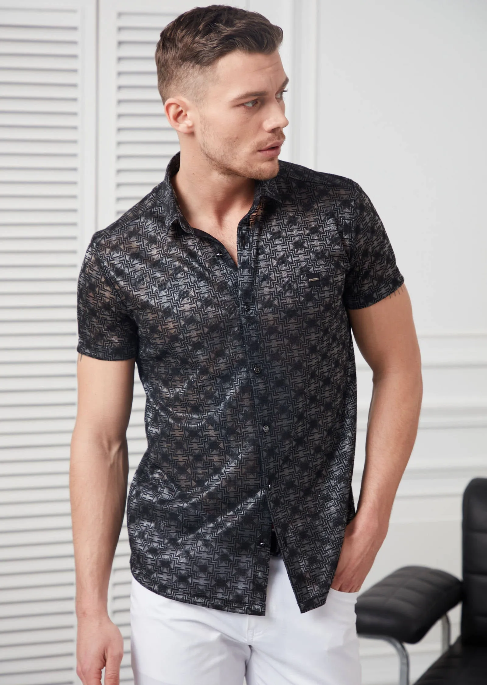 Gray Diamond Shape Shirt