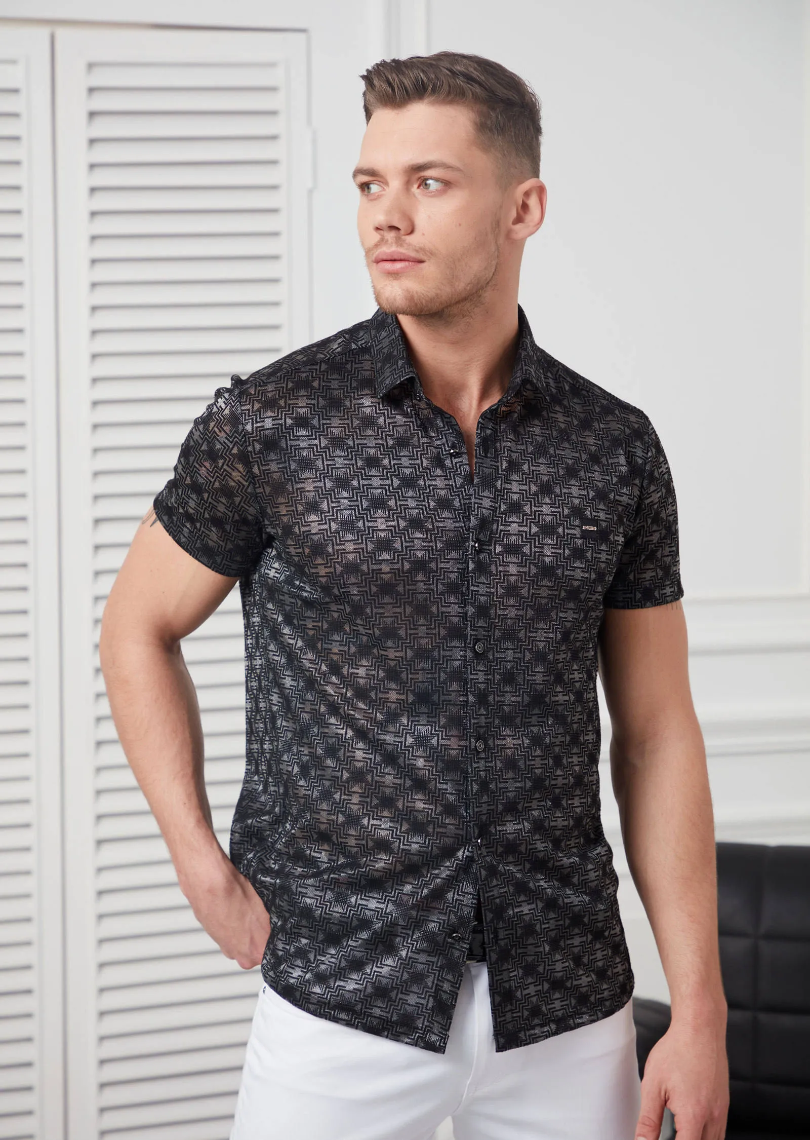 Gray Diamond Shape Shirt