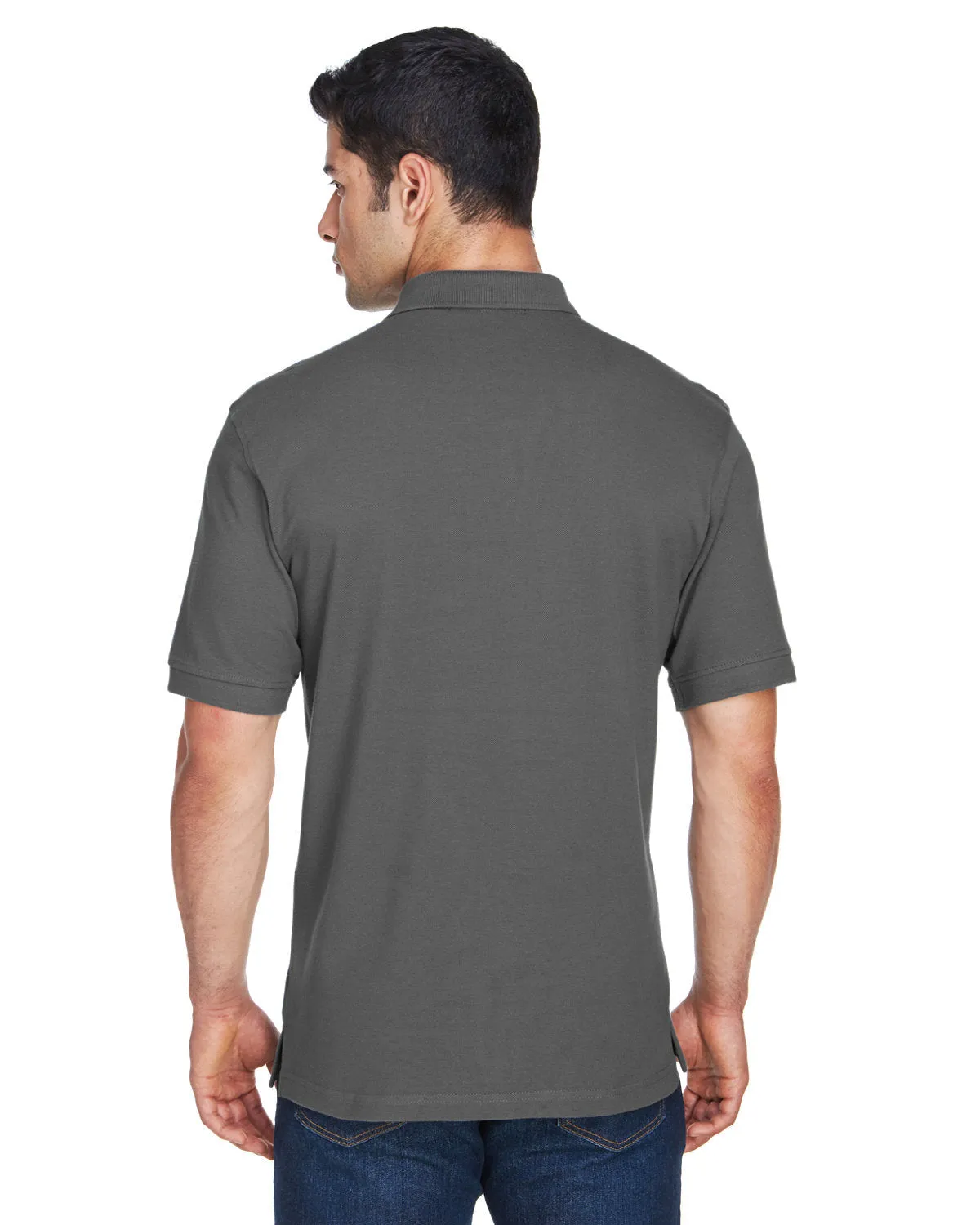 Harriton M200 Men's 6 oz. Ringspun Cotton Piqu Short-Sleeve Polo