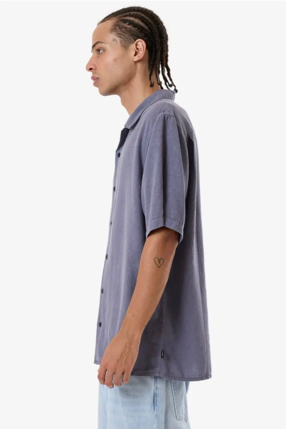 Hemp Minimal Bowling Shirt Folkstone