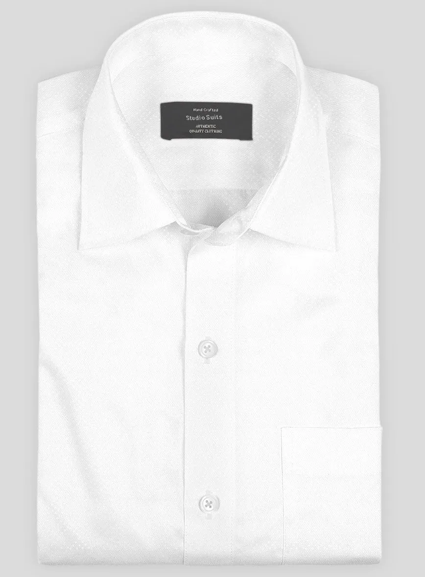 Italian Lombardo Specked White Shirt