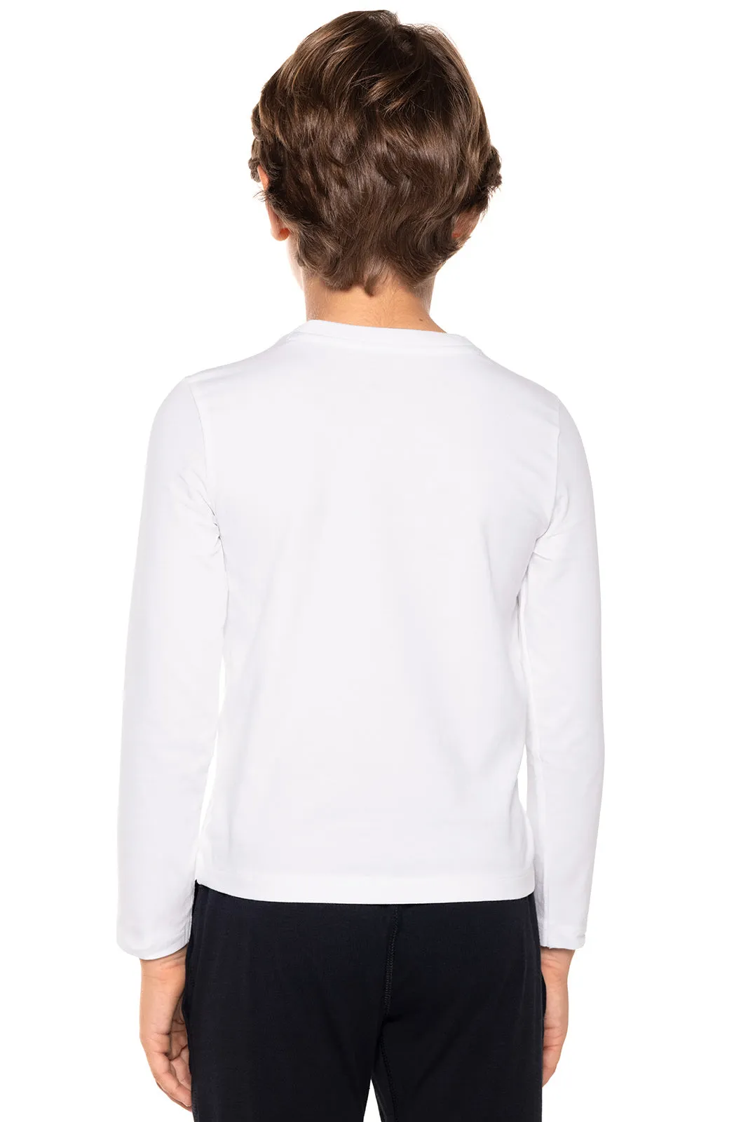 Kid's Coco Plum Everyday Long Sleeve T-Shirt | White