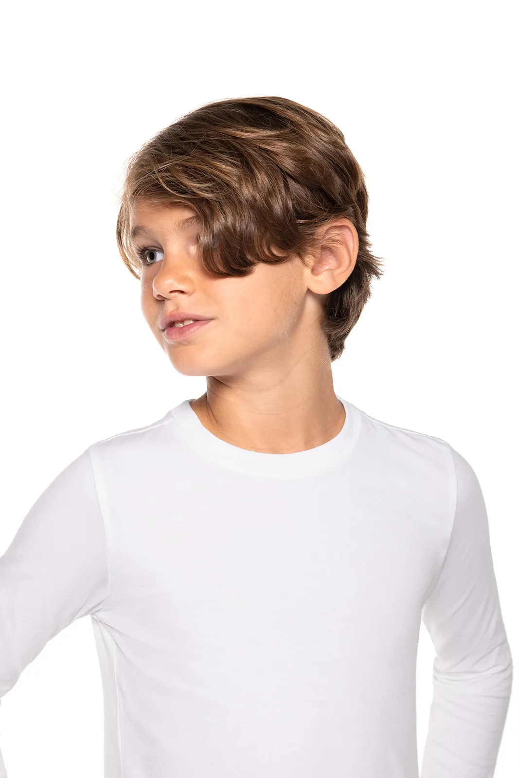 Kid's Coco Plum Everyday Long Sleeve T-Shirt | White