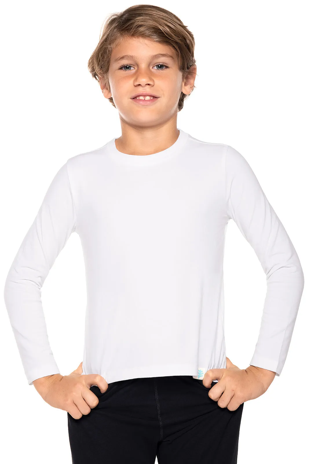 Kid's Coco Plum Everyday Long Sleeve T-Shirt | White