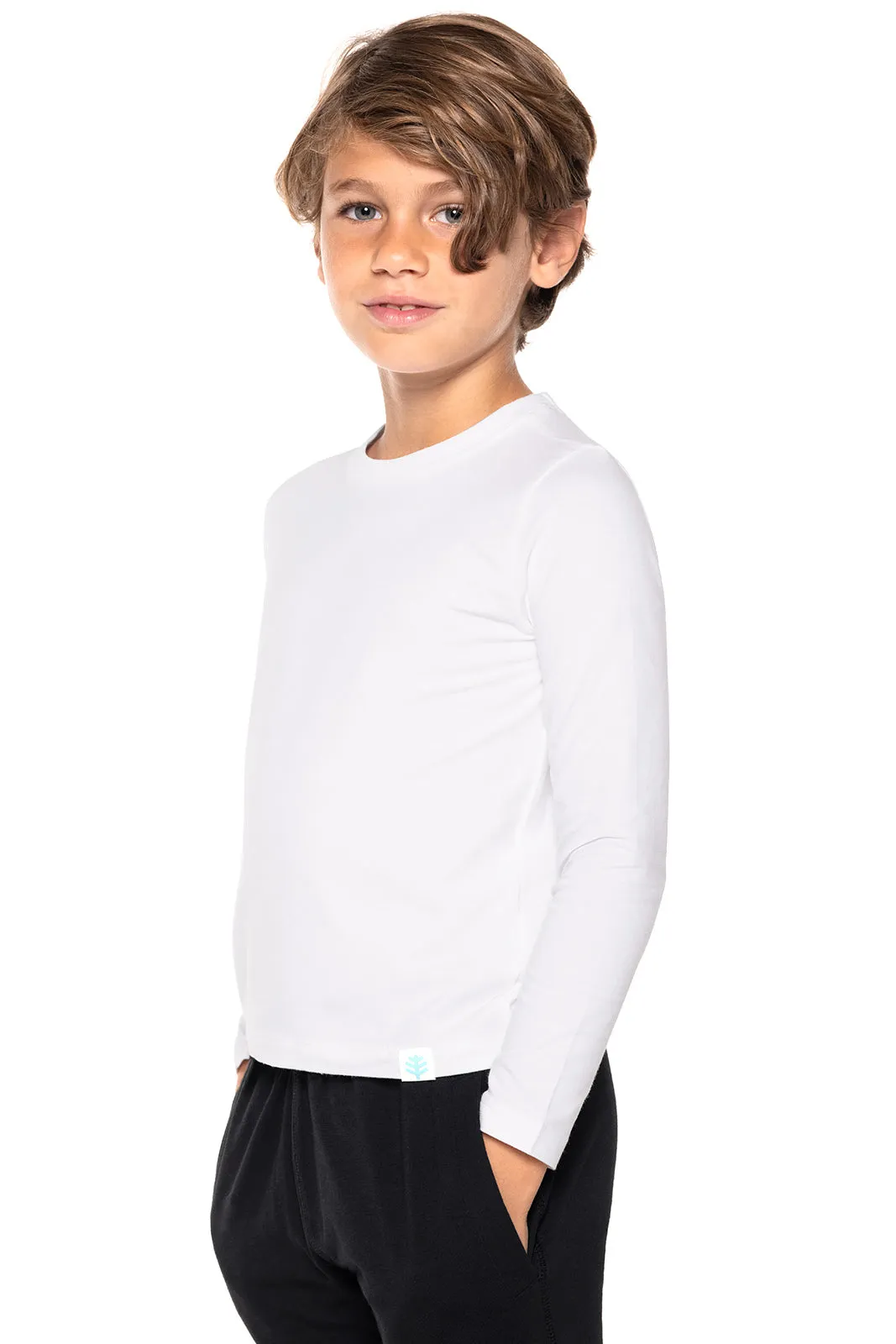 Kid's Coco Plum Everyday Long Sleeve T-Shirt | White