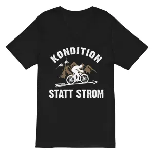 Kondition statt Strom - Herren V-Neck Shirt