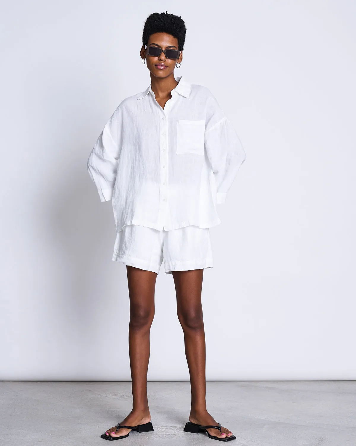 LINEN SHIRT MONS WHITE