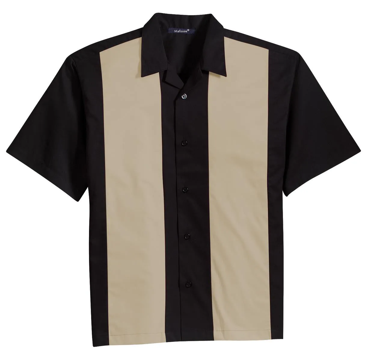 Mafoose Men's Retro Camp shirt Cuban Style Bowling Shirt