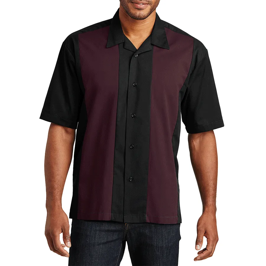 Mafoose Men's Retro Camp shirt Cuban Style Bowling Shirt