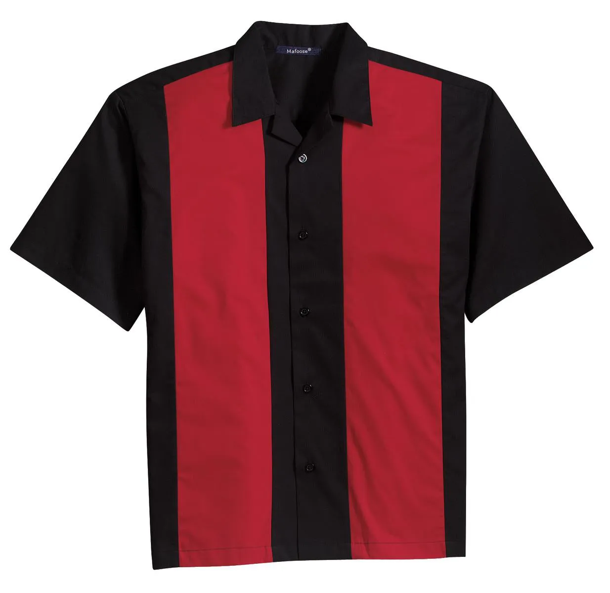 Mafoose Men's Retro Camp shirt Cuban Style Bowling Shirt