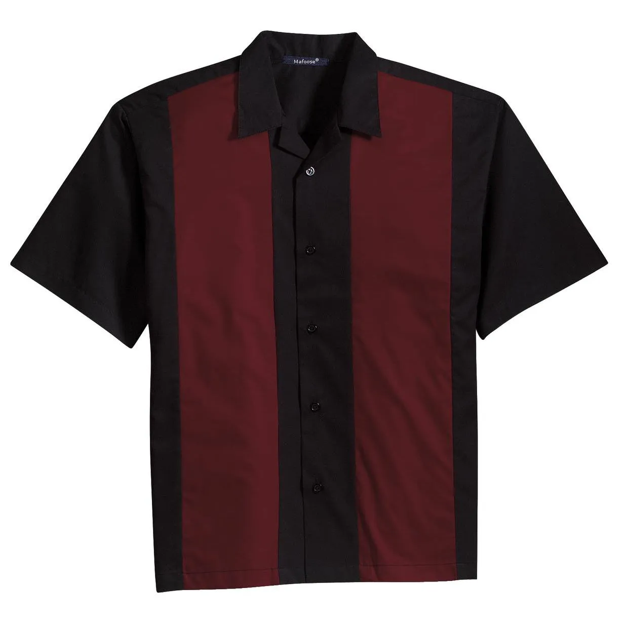 Mafoose Men's Retro Camp shirt Cuban Style Bowling Shirt