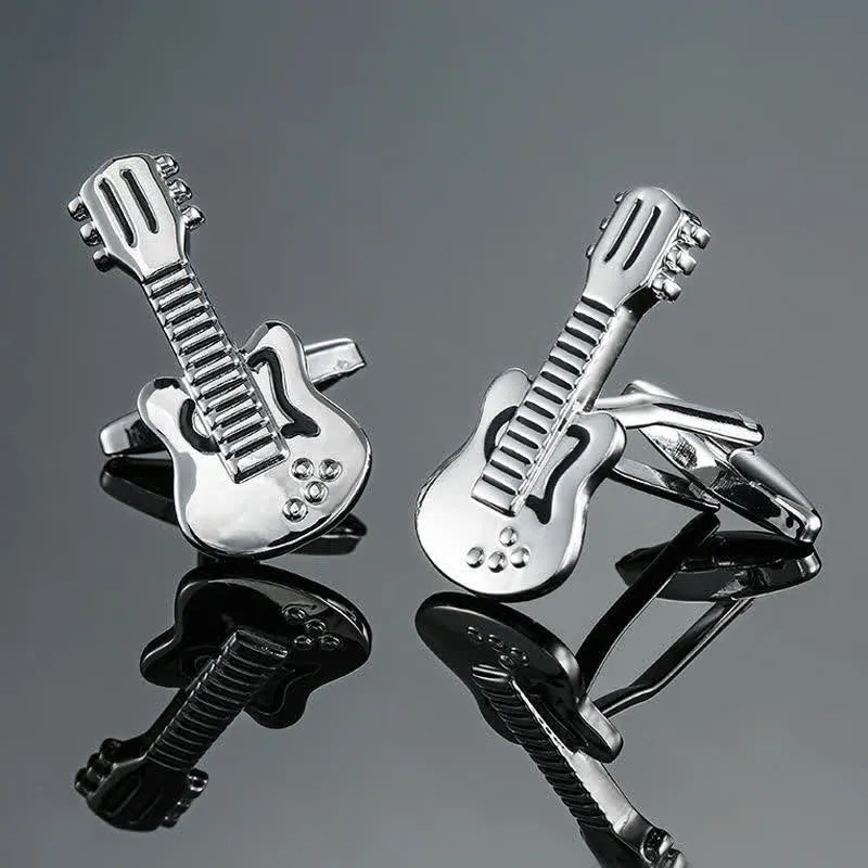 Men's Stylish Music Instrument Note Cufflinks